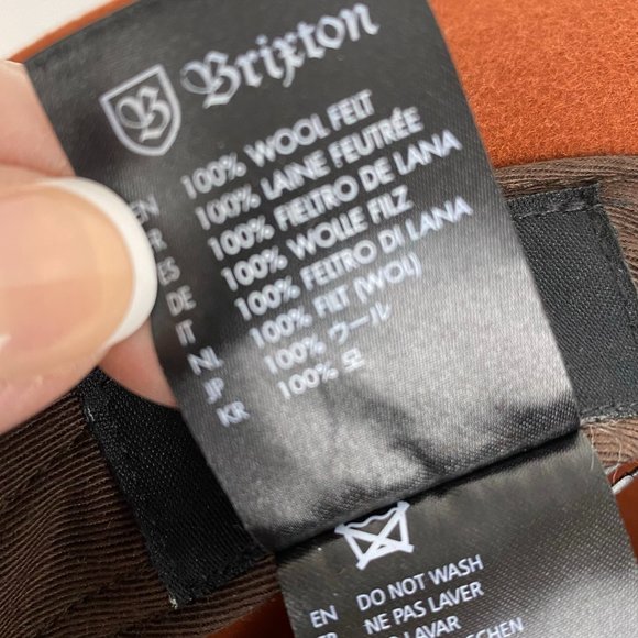 Brixton Rust Fedora Hat - Picture 12 of 12